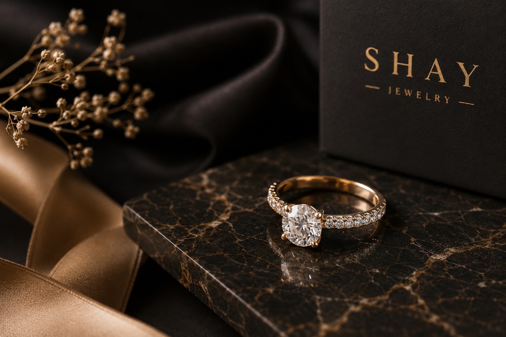 טבעת סוליטר יהלום — SHAY JEWELRY